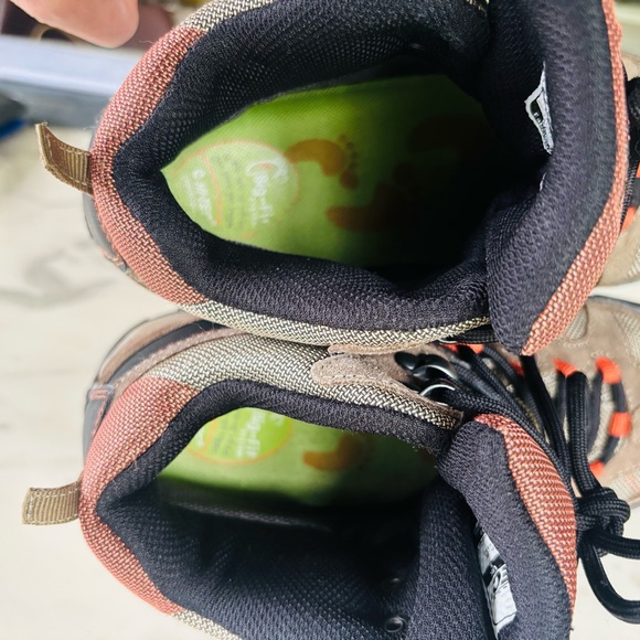 Hi-Tec Altitude Lite I WP Jr Leather Hiking Boots Boy Brown Orange Size 6 - Picture 9 of 11